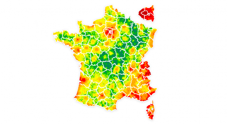 Combien de mois faut-il travailler pour se payer 1m² en France ?
